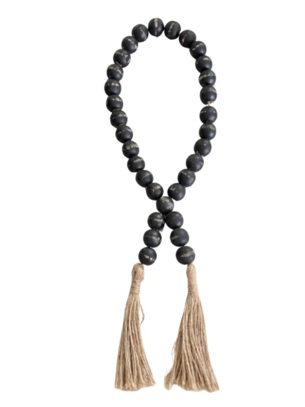 Black Wood Bead Garland